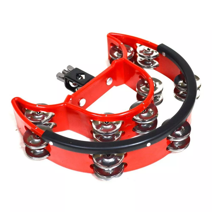 Pandero Bateria RMX Doble Rojo PDB-60R