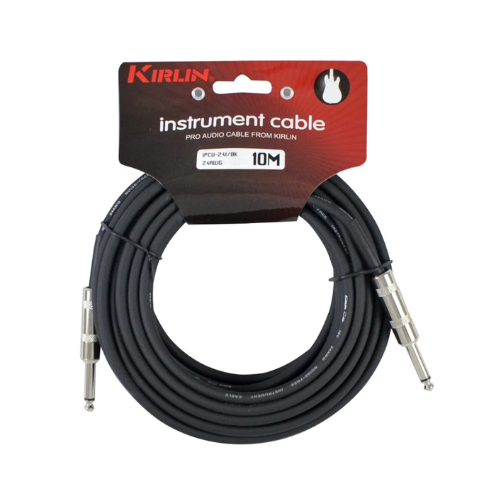 Cable Instrumento 10 Mts Kirlin IPCV241-10M Negro