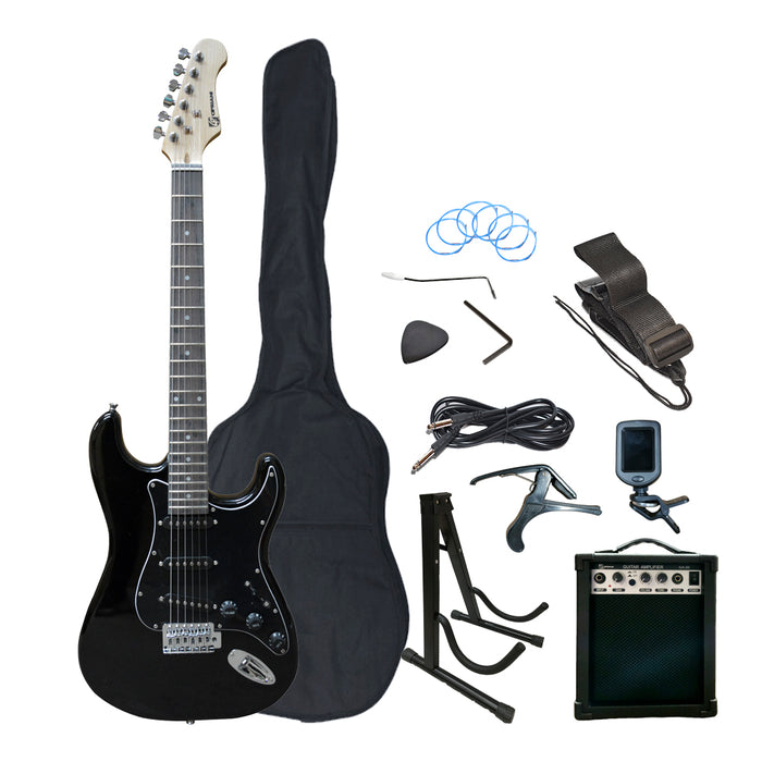 Pack Guitarra Eléctrica Scorpion/Cipriani Pollux-1BK