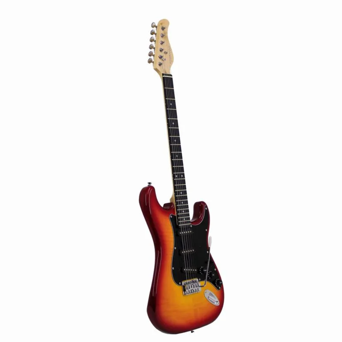 Guitarra Electrica Freeman Strato HSS Sunburst Rojo SST-412