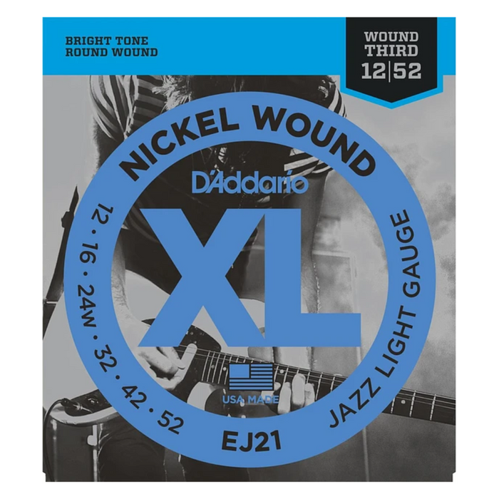 Cuerdas Guitarra Electrica D'Addario EJ21 12-52