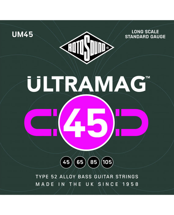 Cuerdas Bajo 4 Roto Sound Ultramag UM45 45-105