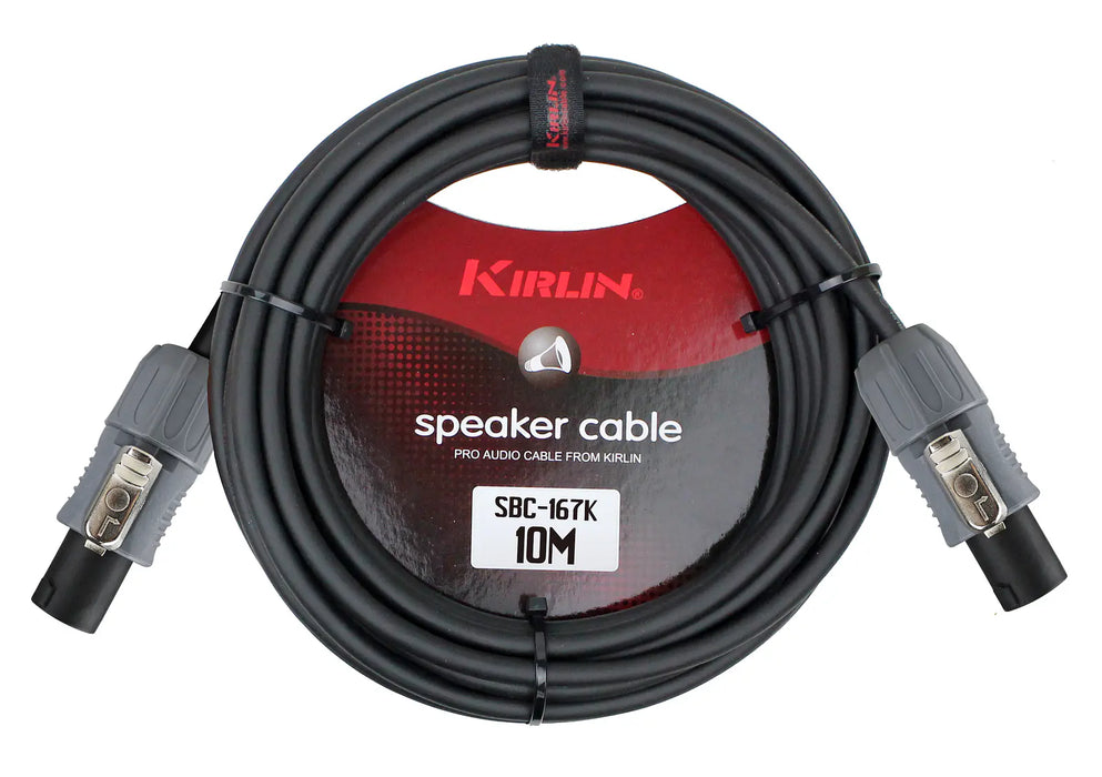 Cable Parlante Kirlin 10 mts Speakon/Speakon Sbc-167-10