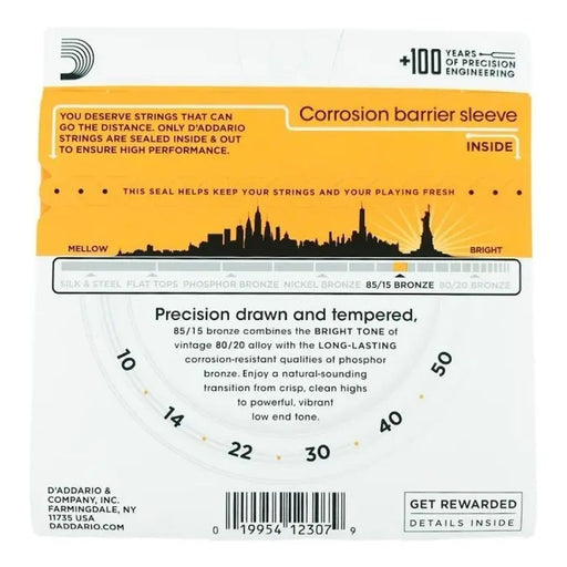 Cuerdas Bronce D'Addario EZ900 - vista 2