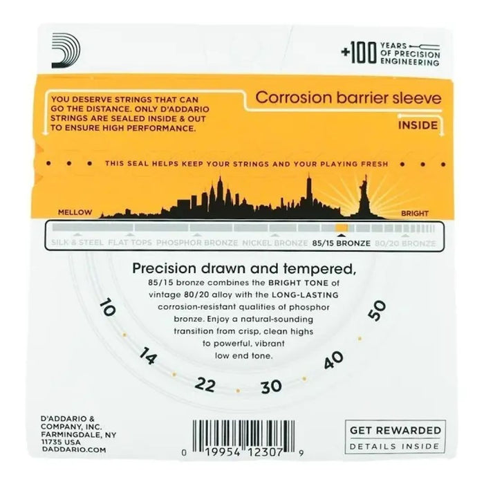 Cuerdas Bronce D'Addario EZ900 - vista 2