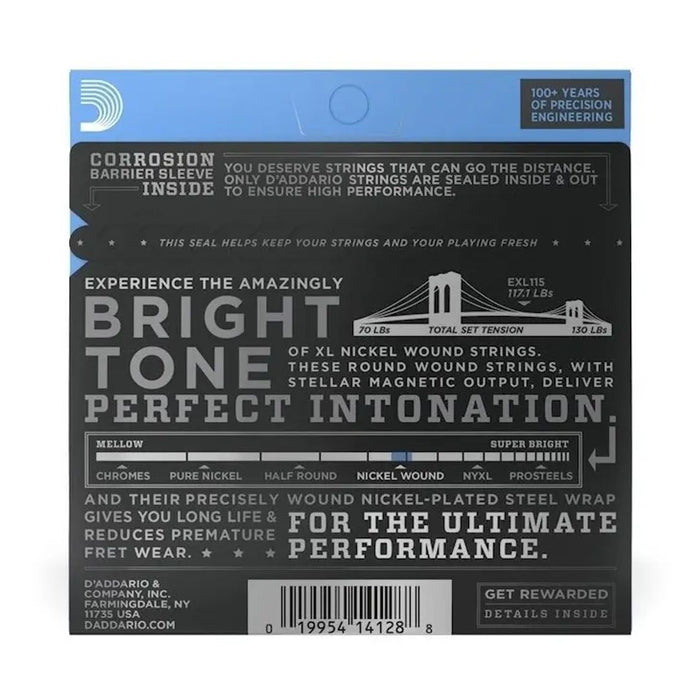 Cuerdas Eléctrica D'Addario EXL115 011-049 - vista 2