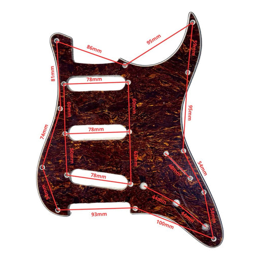 Pickguard - Placa Stratocaster SSS Cafe Perlado - vista 2