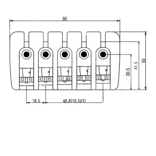 Puente Bajo 5 Cuerdas BB002 BK - vista 2