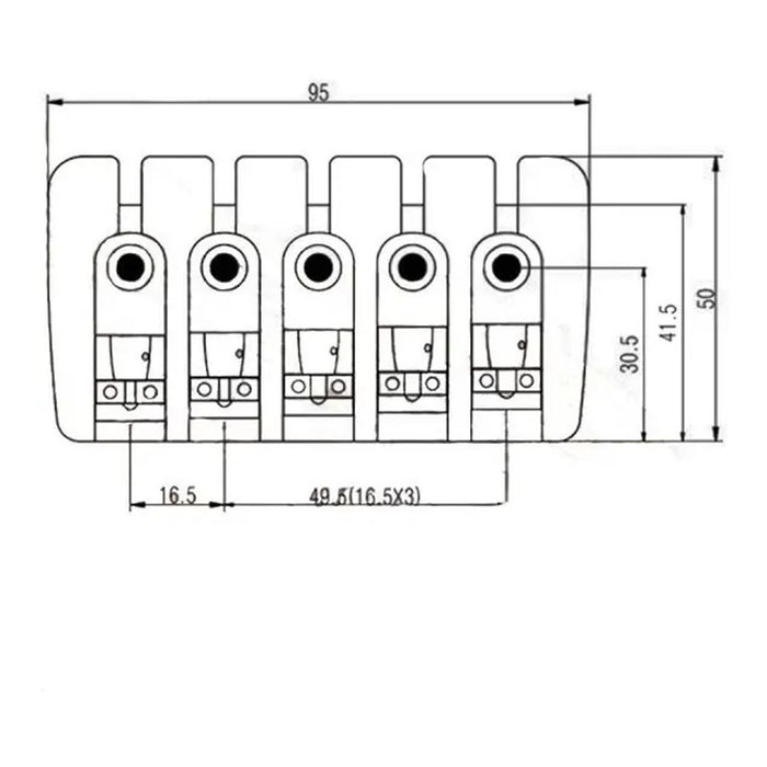 Puente Bajo 5 Cuerdas BB002 BK - vista 2