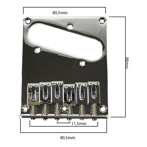Puente Guitarra Tipo Telecaster BT001CR - vista 2