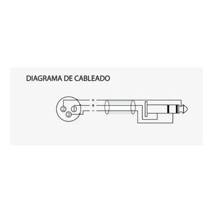 Cable XLR  A Plug Stereo 3 Mts Roxtone Samurai SMXJ220L3 - vista 3