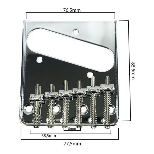 Puente Guitarra Telecaster Cromado BT006CR - vista 2