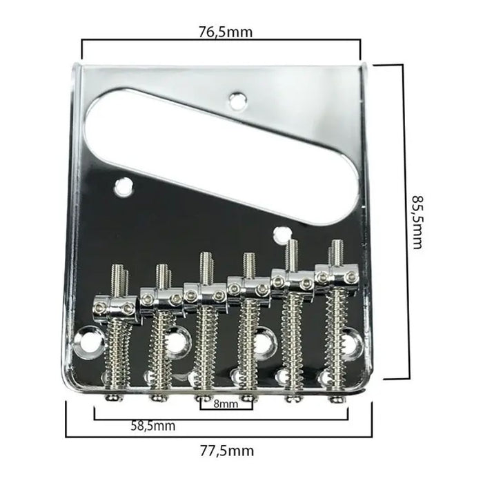Puente Guitarra Telecaster Cromado BT006CR - vista 2