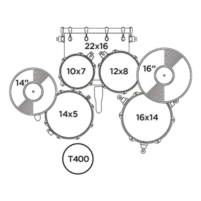 Batería Acústica Mapex Comet 5 Piezas Azul CM5295FTCIB-SC - vista 3