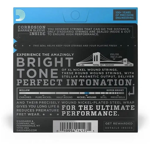 Cuerdas Eléctrica D'Addario EXL110 010-046 - vista 2